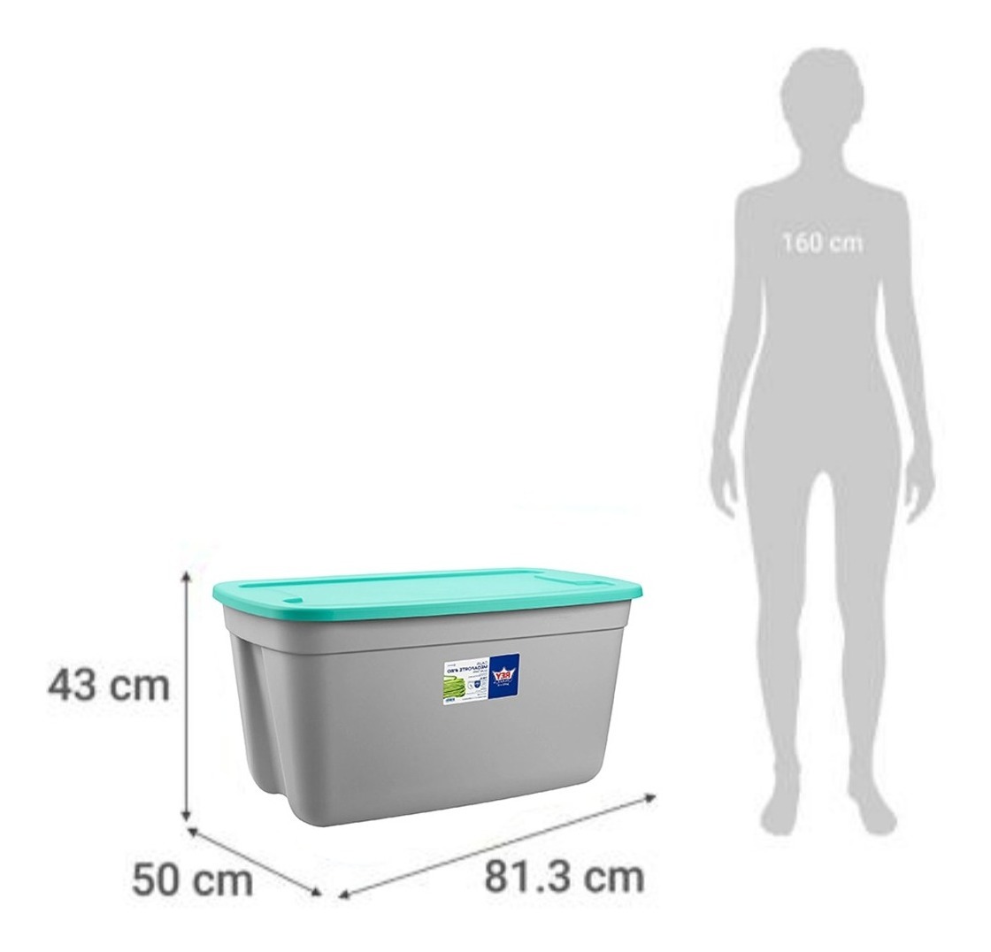 Caja Organizadora Almacenamiento Megaforte 120 Lts Reyplast - Imagen 13