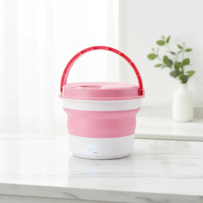 Mini Lavadora Plegable Portatil Ultrasonica Ropa Liviana - Imagen 10