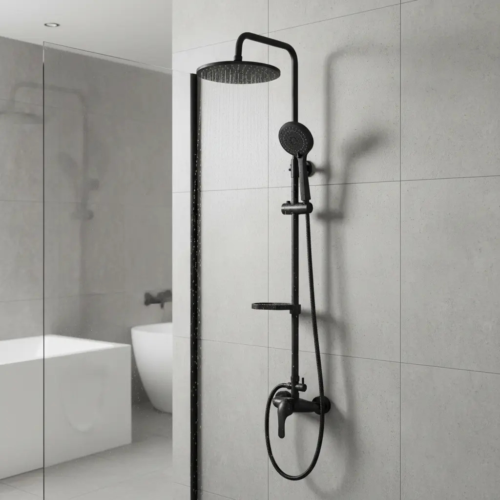 Columna Ducha Circular Notte Con Monomando Taumm