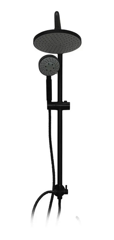 Columna De Ducha Grifo Plato Llave Modelo Venti Negro Mate - Imagen 6