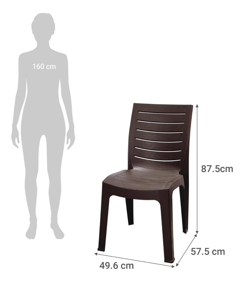 Silla Para Jardin Terraza Living Modelo Roble Marca Reyplat - Imagen 4