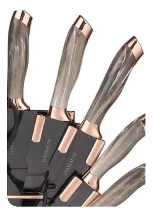Set De Cuchillos Premium 9 Piezas Con Soporte Giratorio - Imagen 23