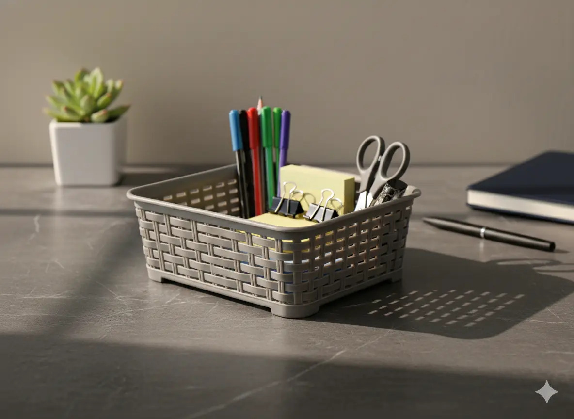 Canastilla Canasta Organizadora Multiusos Rattan 1.4 Litros - Imagen 8
