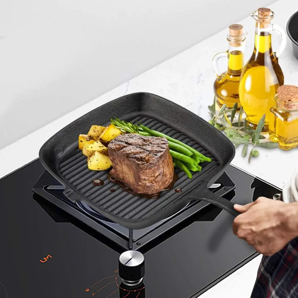 Sartén Grill Cuadrado Hierro Fundido Seki Iron Cast - Imagen 3