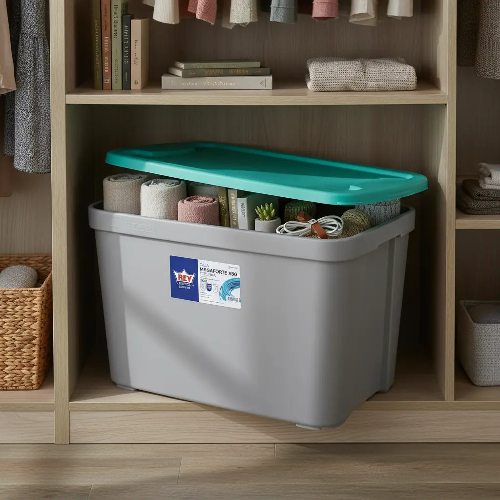Caja Organizadora Almacenamiento Megaforte 75 Litros - Imagen 5