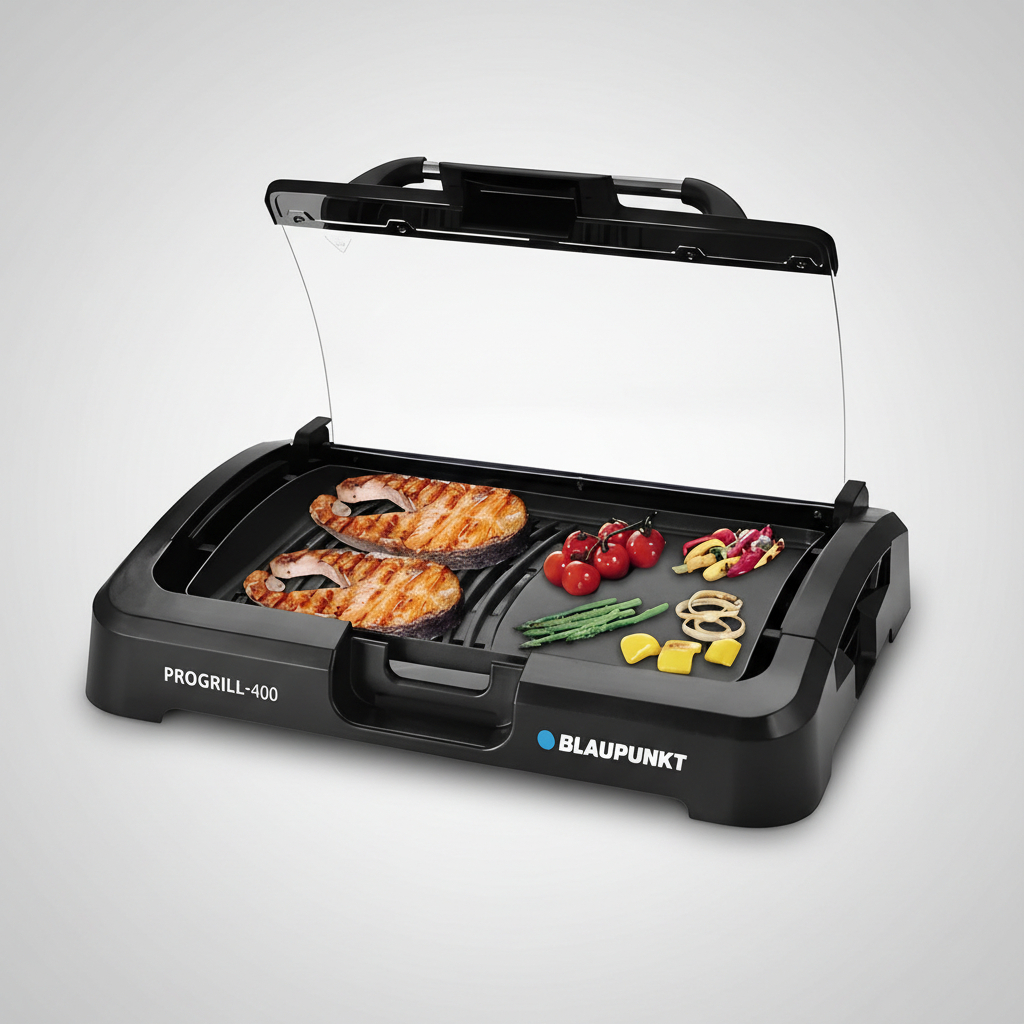 Parrilla Eléctrica Blaupunkt 2 En 1 Grill Y Plancha 2400w - Imagen 2
