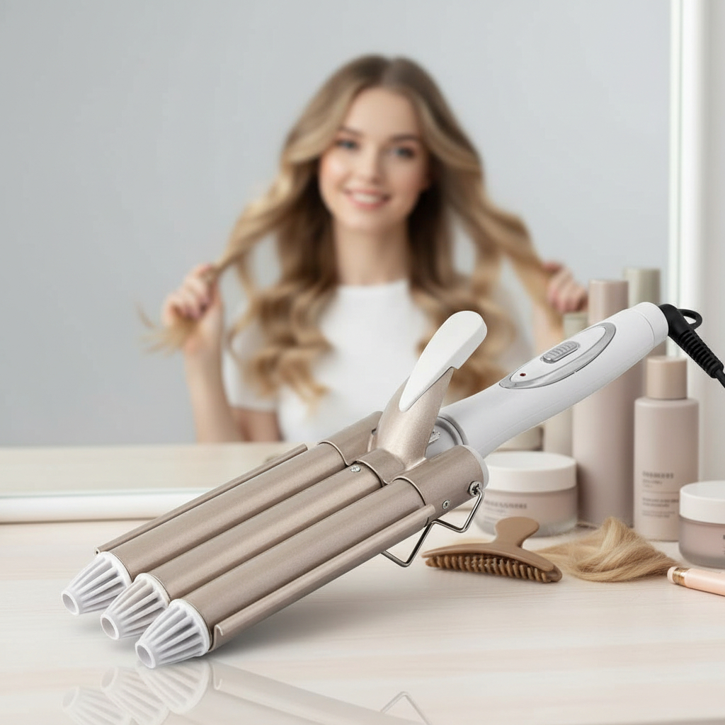 Ondulador Rizador De Pelo Profesional Triple - Imagen 14