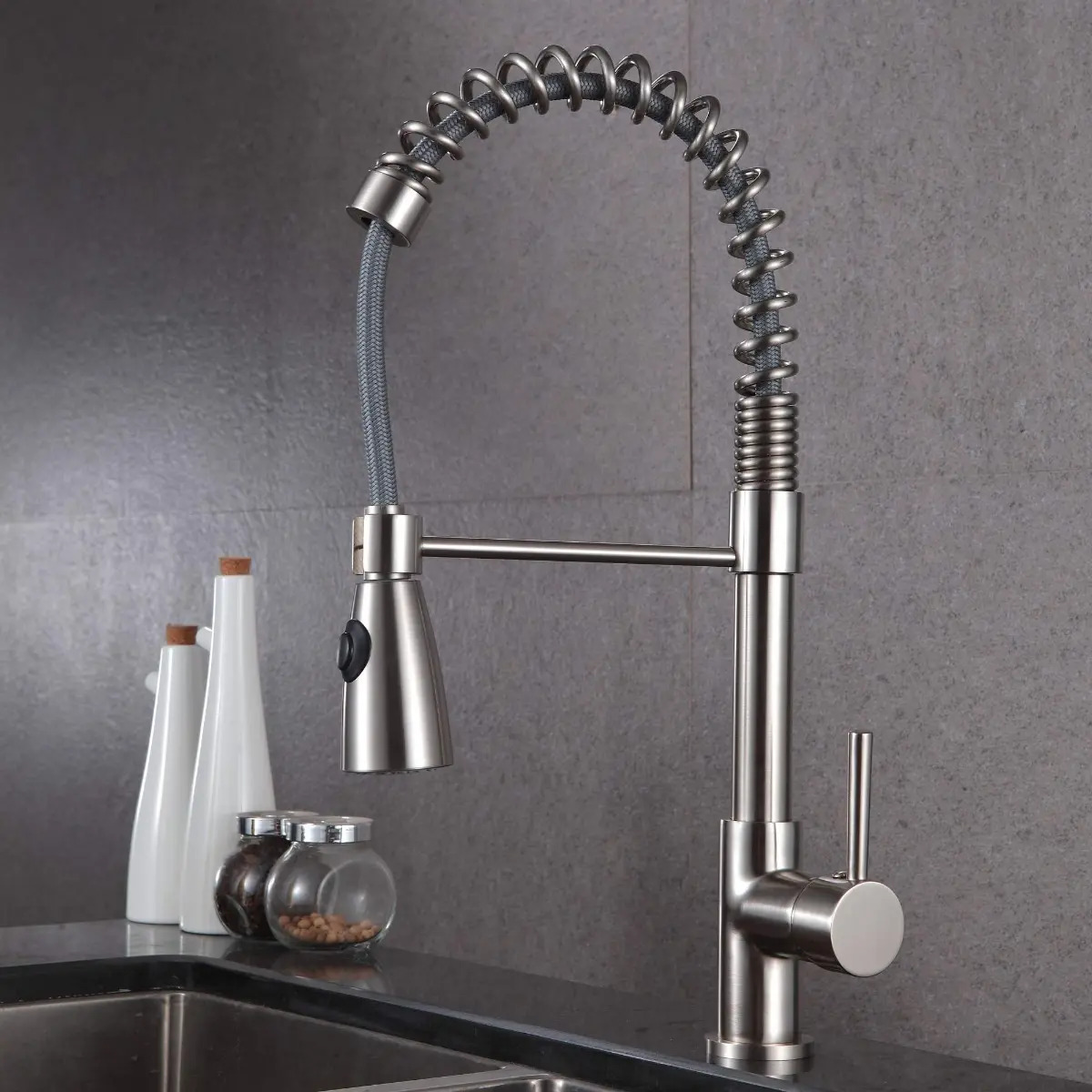 Llave Monomando Lavaplatos Vertical Profesional Taumm - Imagen 6