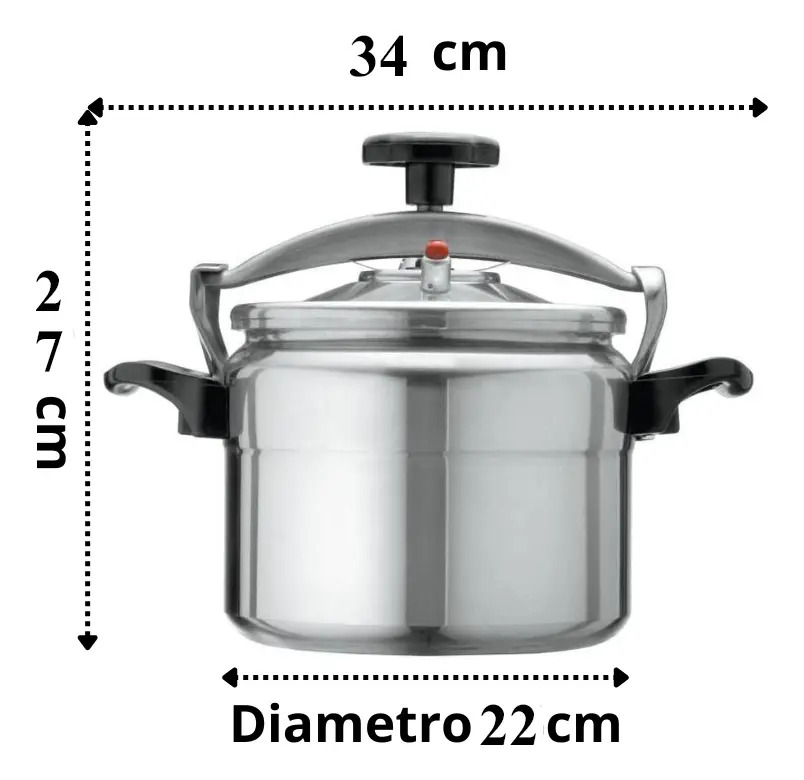Olla A Presion De Aluminio 6 Litros Marca Diseño Y Cocina - Imagen 10