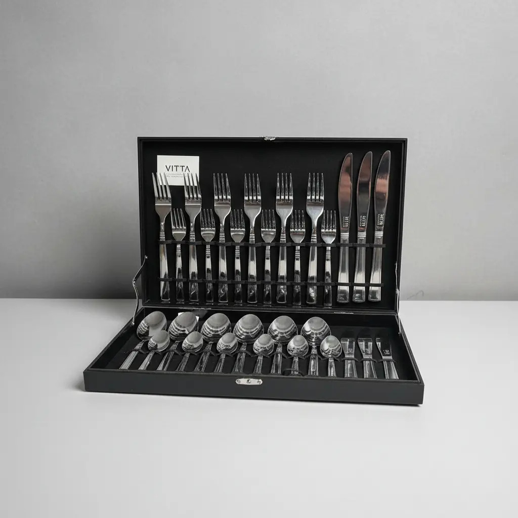 Set 30 Cubiertos Vitta Acero Inoxidable Premium Caja - Imagen 3
