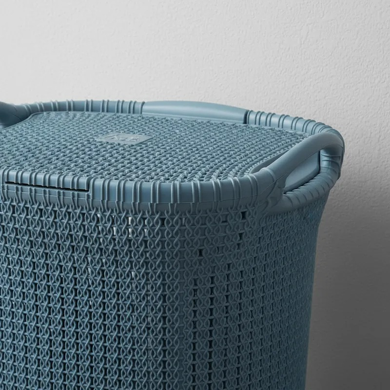 Moderno Cesto Canasto Para Ropa Khipu 40 Litros Con Tapa - Imagen 7