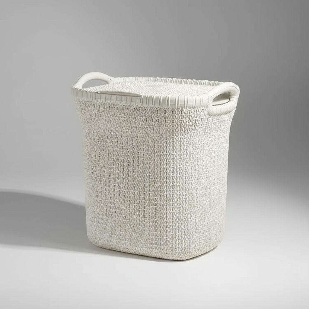 Moderno Cesto Canasto Para Ropa Khipu 40 Litros Con Tapa - Imagen 15
