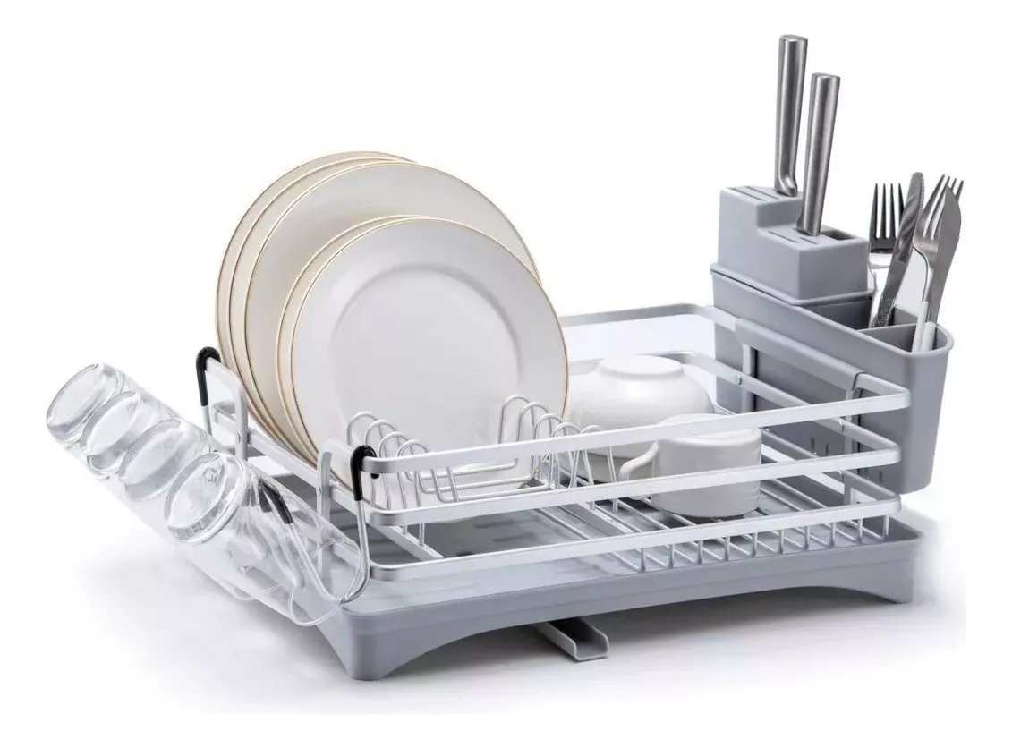 Secador De Platos Platera Moderna De Aluminio Inoxidable - Imagen 23