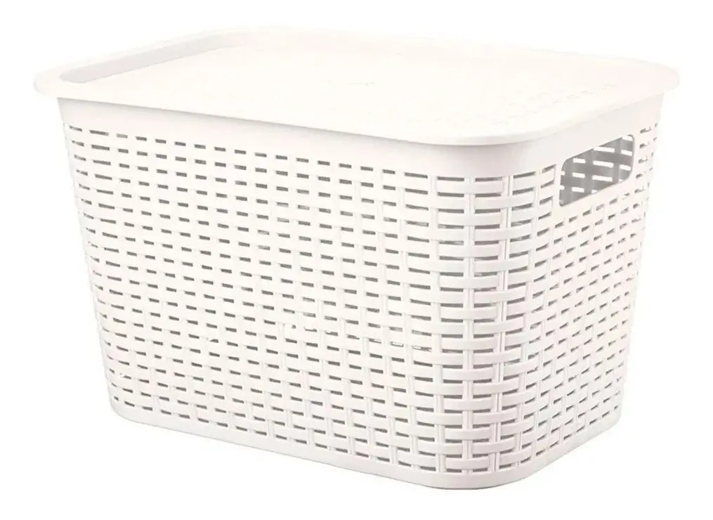 Canastilla Canasta Organizadora Multiusos Rattan 22 Litros - Imagen 8