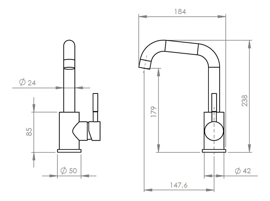 Monomando Llave Grifo Lavamanos Lavatorios Novara Stretto - Imagen 6
