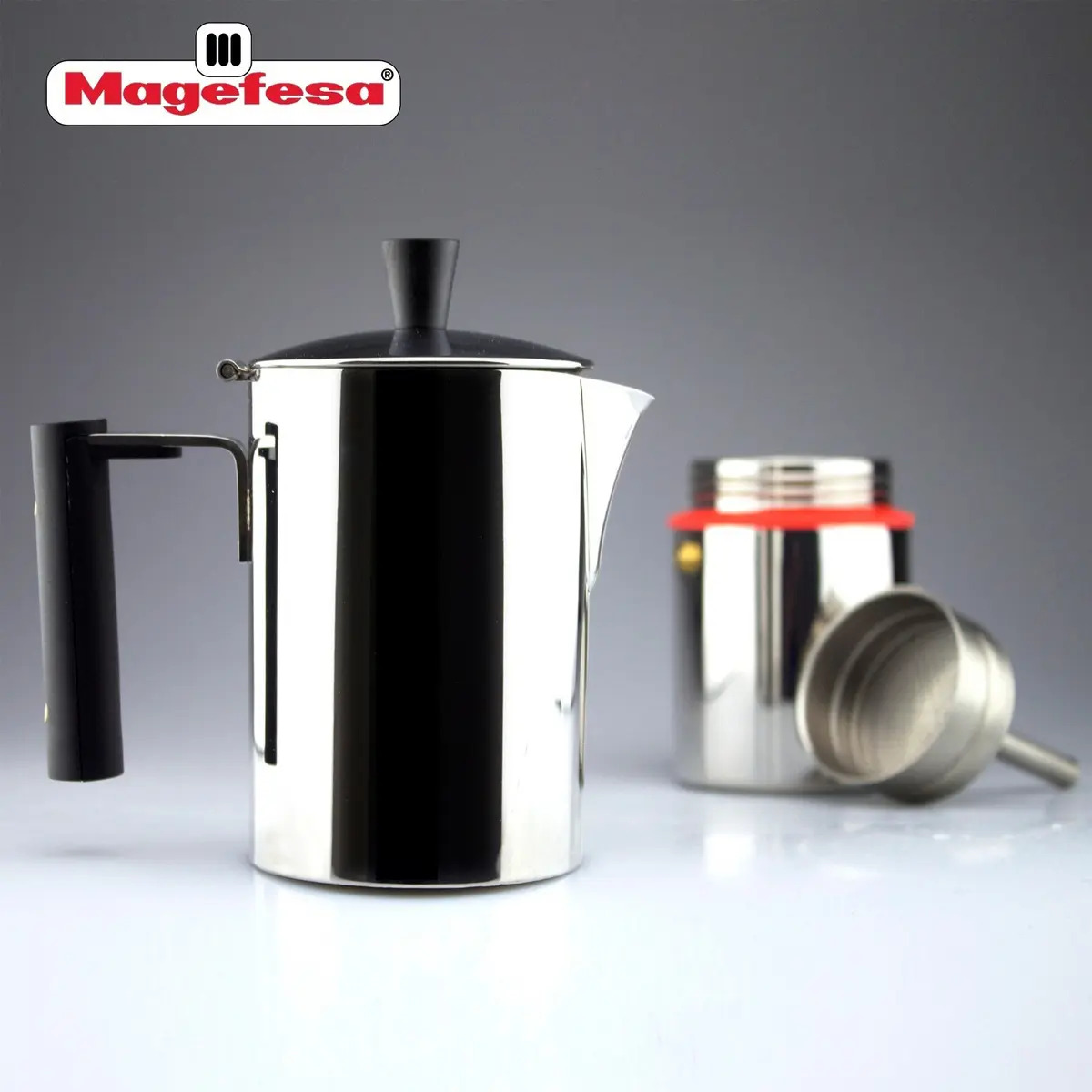 Cafetera Nova Capri Magefesa En Acero Inoxidable 6 Tazas - Imagen 7
