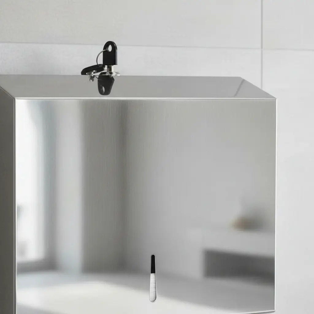 Dispensador De Toalla Interfoliada Acero Inoxidable C/llaves - Imagen 9