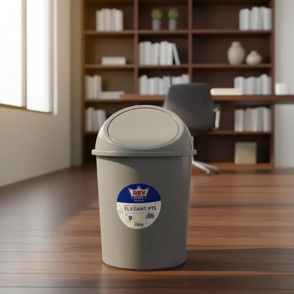 Basurero Con Tapa De Cierre Automático 7 Litros Reyplast