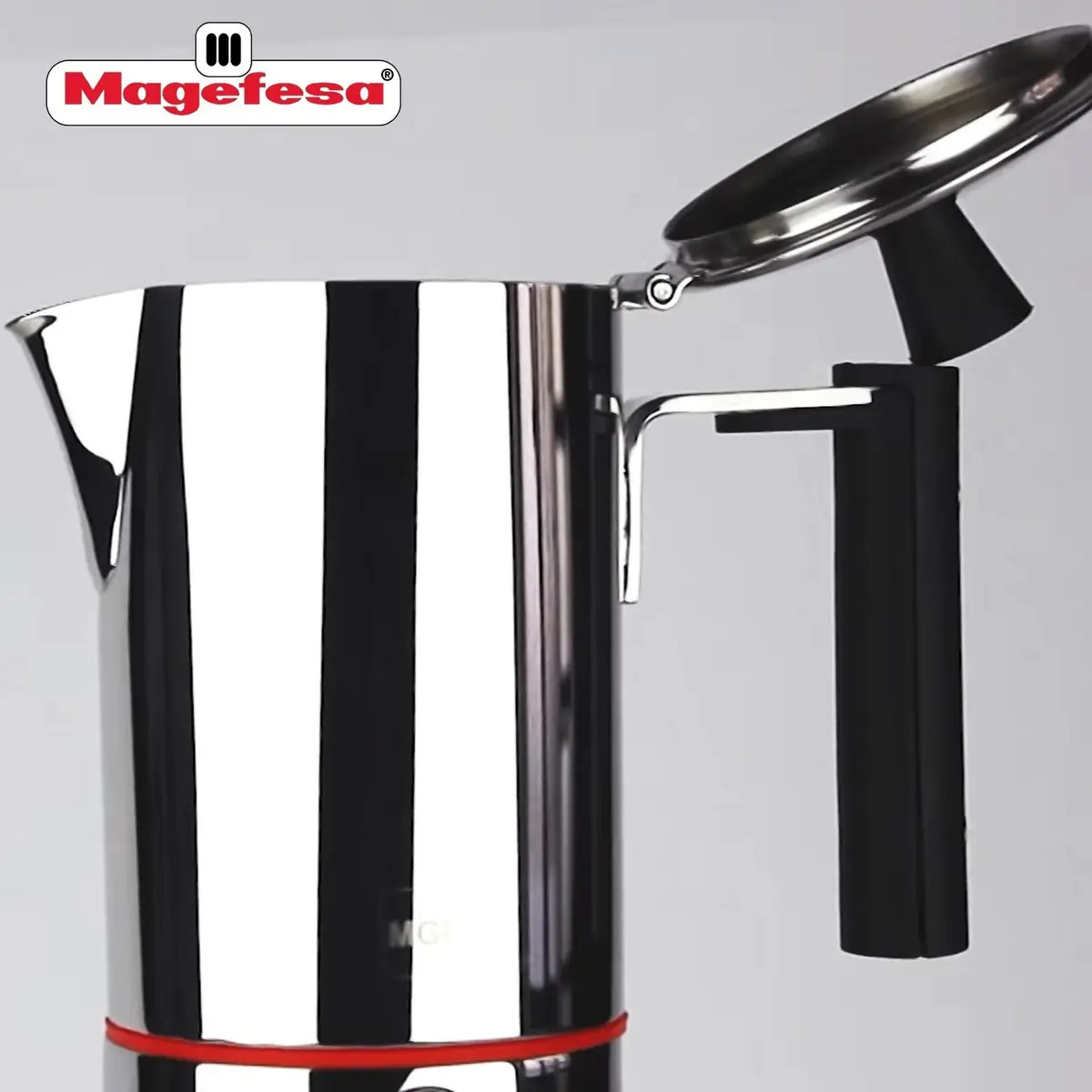 Cafetera Nova Capri Magefesa En Acero Inoxidable 6 Tazas - Imagen 6
