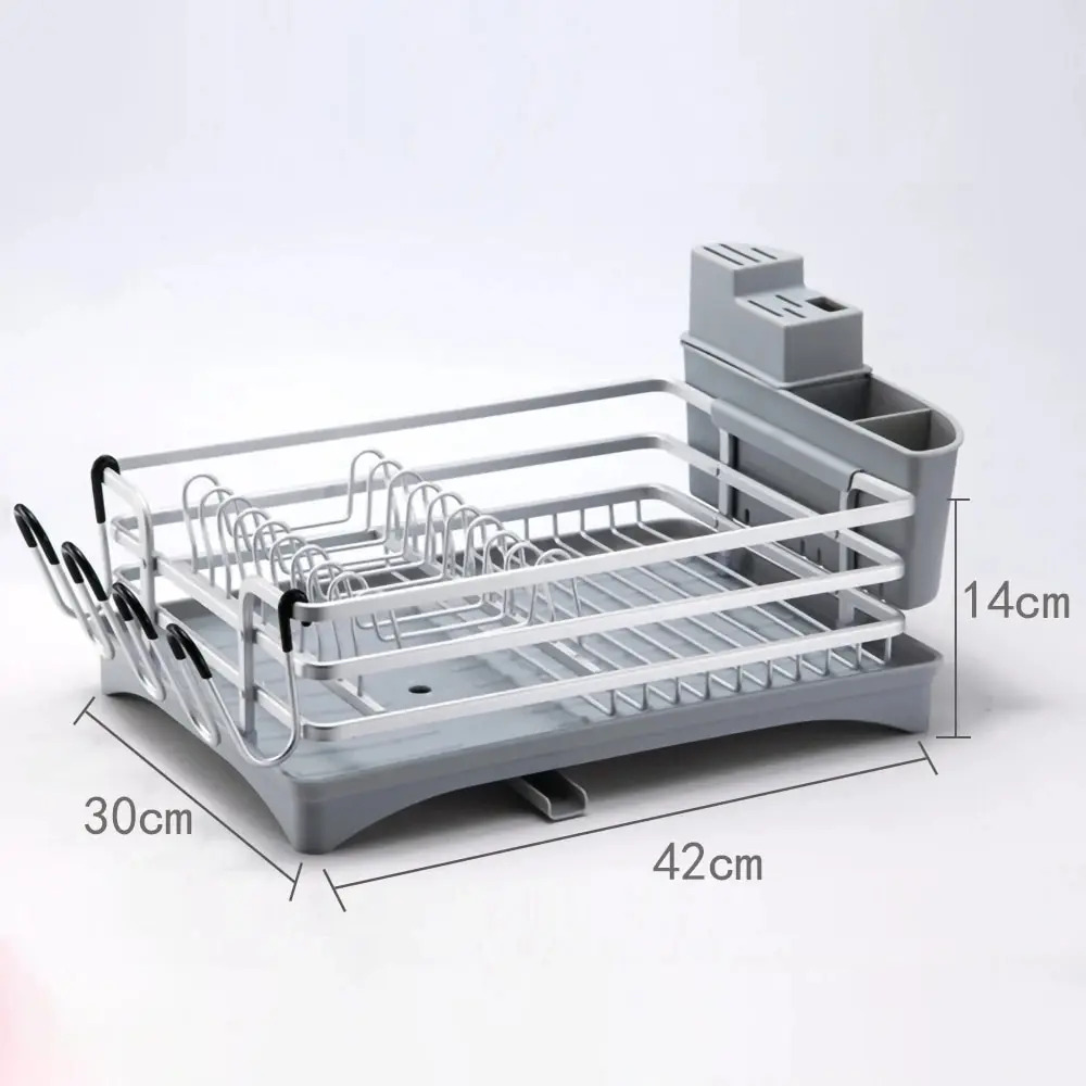 Secador De Platos Platera Moderna De Aluminio Inoxidable - Imagen 26