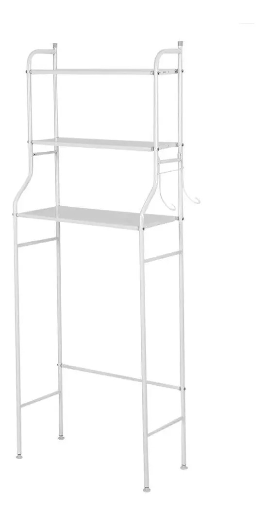 Repisa Rack Baño Mueble Organizador Fierro Portatil Para Wc - Imagen 2