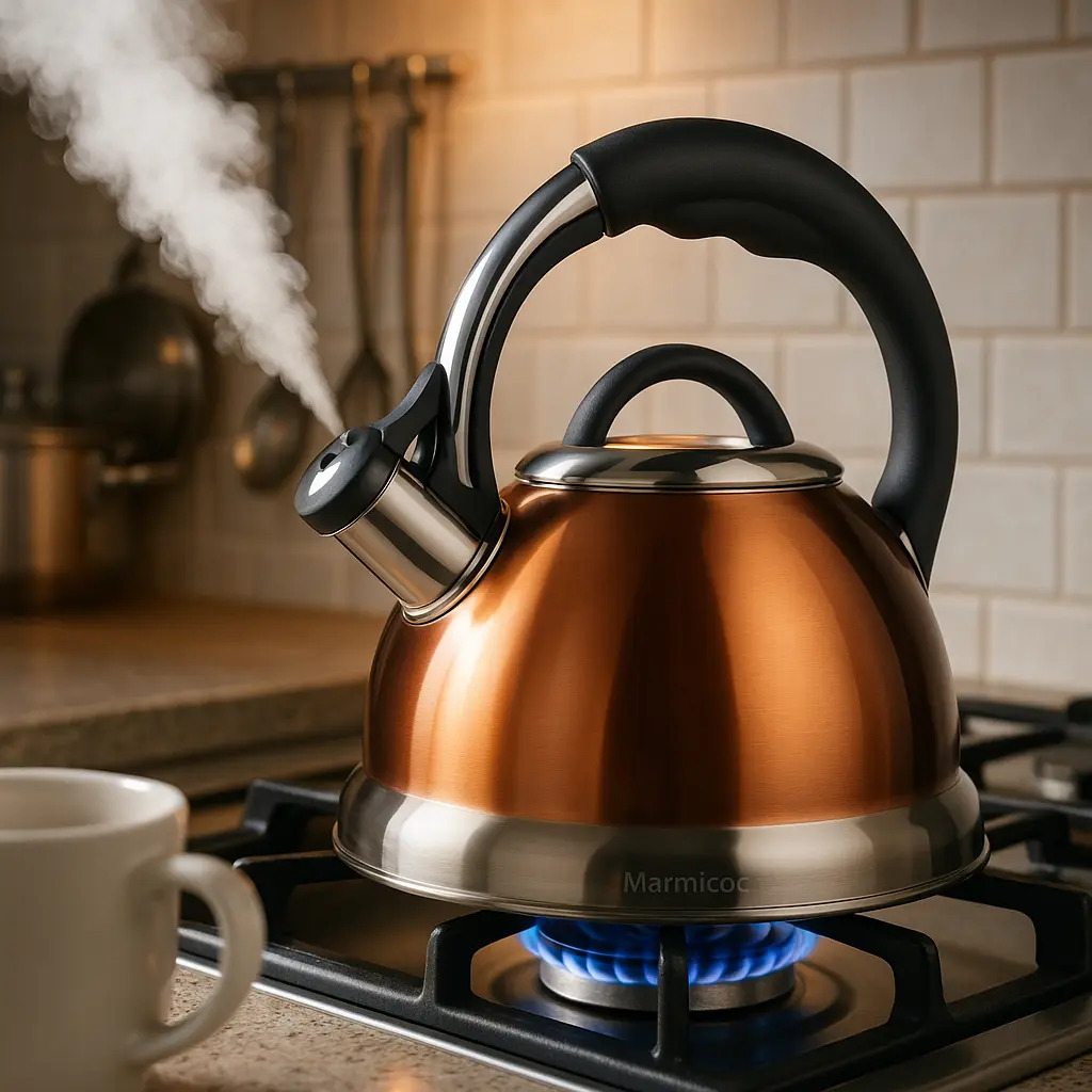Tetera 3 Litros Acero Inox Modelo Sabina Marca Marmicoc - Imagen 3