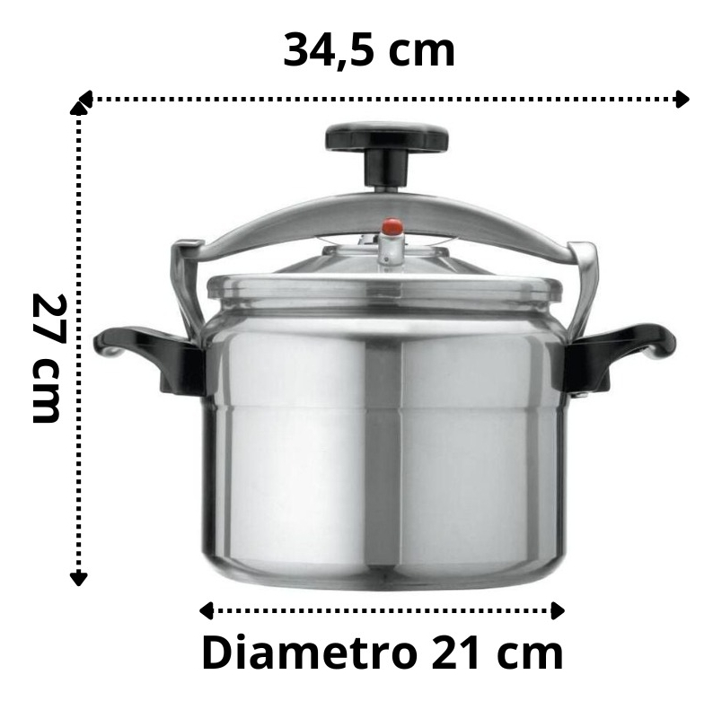 Olla A Presión Aluminio Comprezzo 6 Litros Fantuzzi - Imagen 10