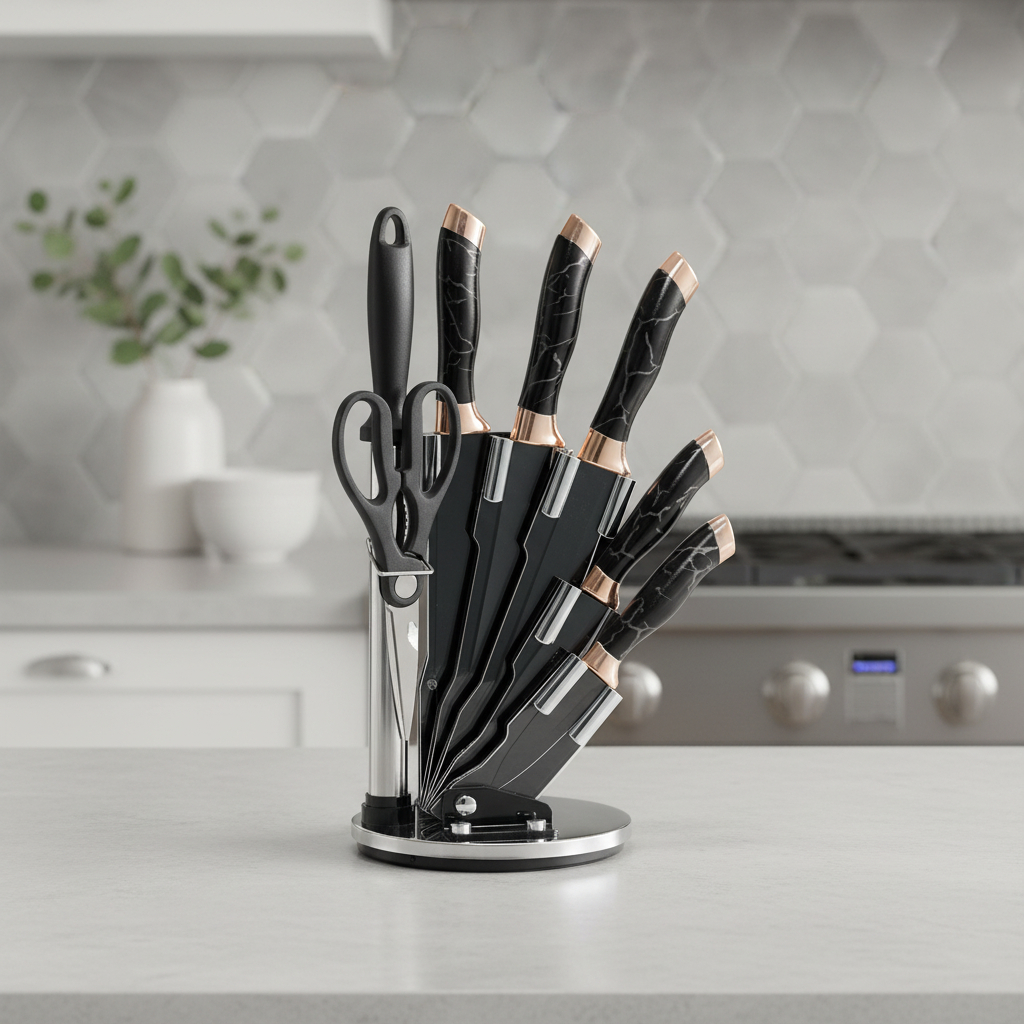Set De Cuchillos Premium 8 Piezas Con Soporte Giratorio - Imagen 25