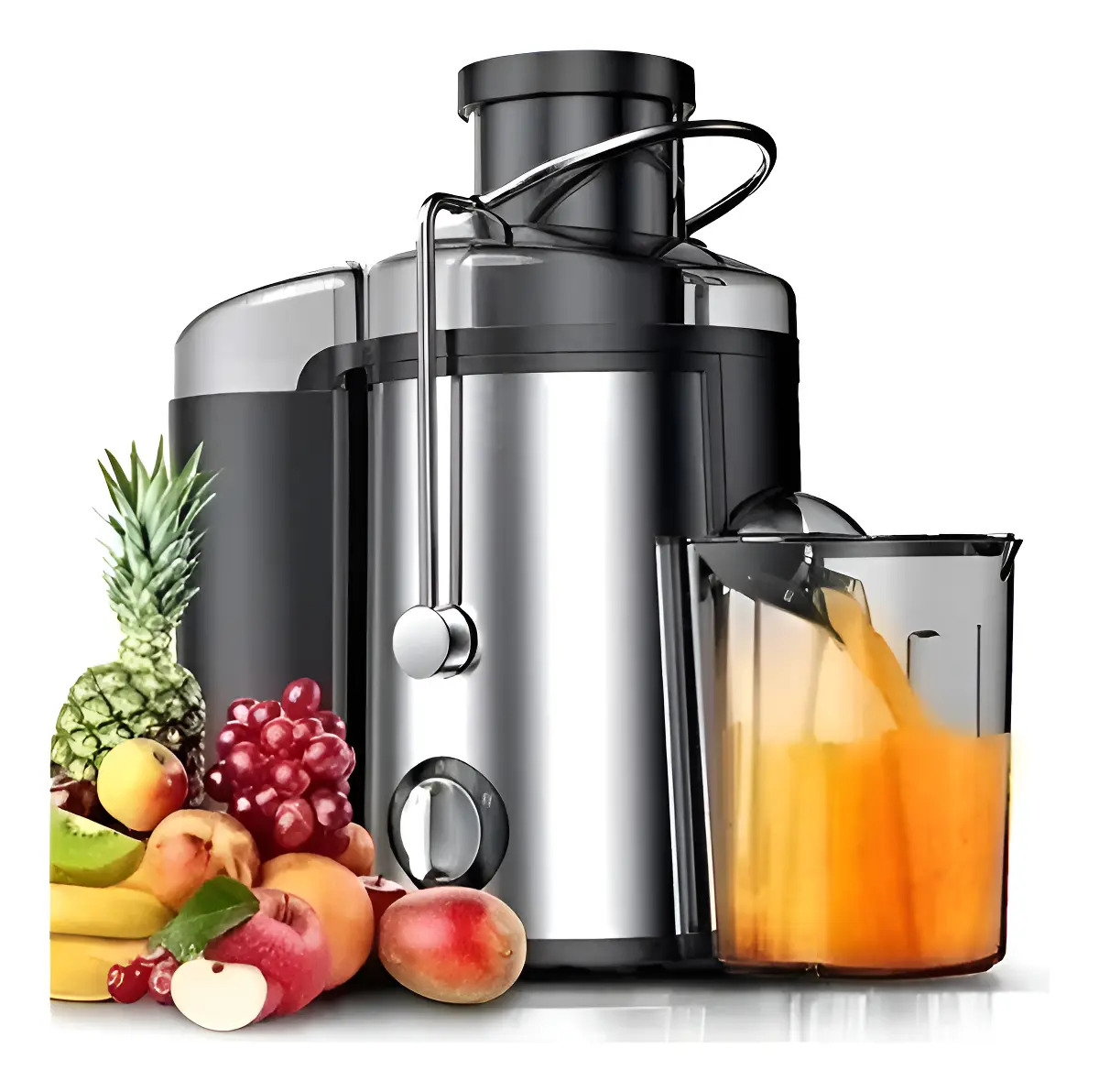 Extractor De Jugo Eléctrico Ackiliss 600w Plateado/negro - Imagen 2