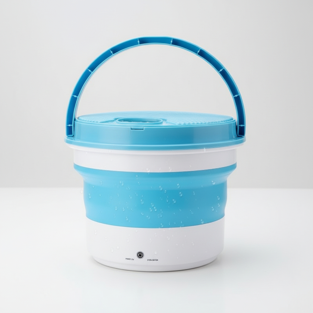 Mini Lavadora Plegable Portatil Ultrasonica Ropa Liviana - Imagen 5