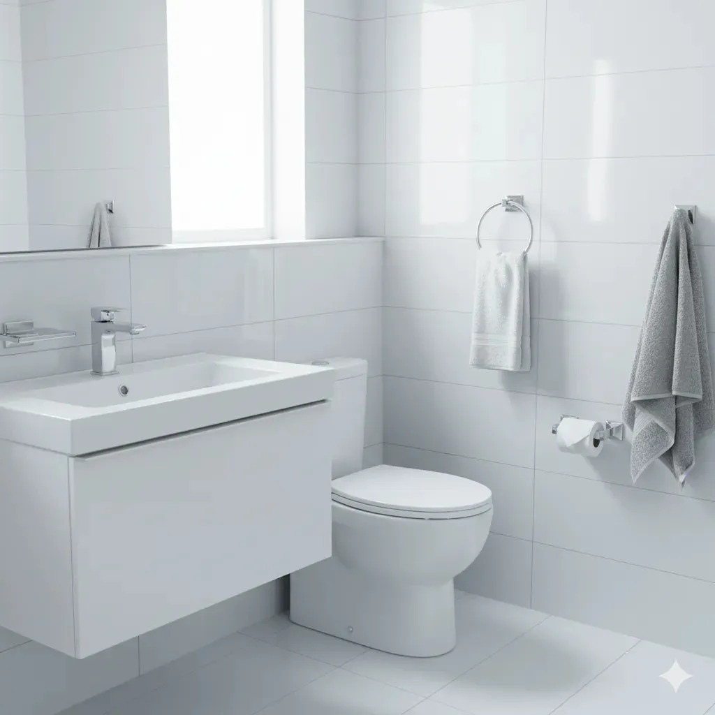 Kit De Accesorios Para Baño Modelo Mossini Marca Stretto - Imagen 2