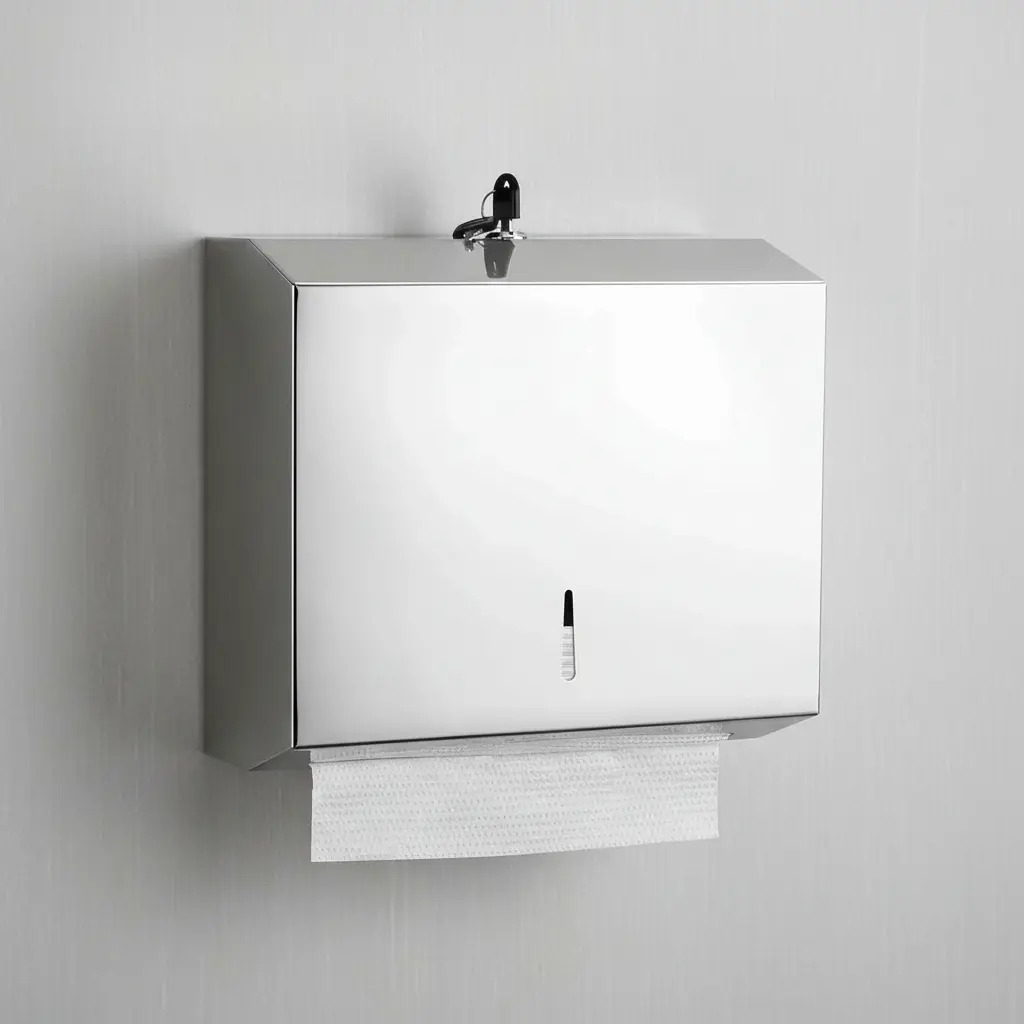 Dispensador De Toalla Interfoliada Acero Inoxidable C/llaves - Imagen 8