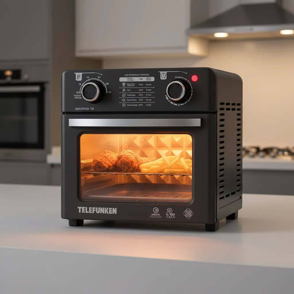 Horno Y Freidora De Aire 1750w 12 Litros Air Chef Telefunken - Imagen 2