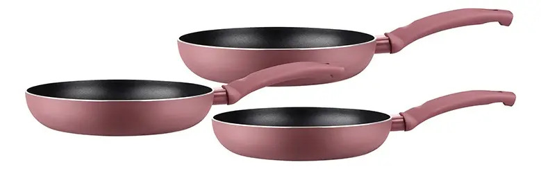 Set 3 Sartenes Marmicoc Spring Granate 18 20 24cm