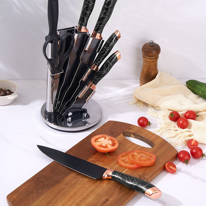 Set De Cuchillos Premium 8 Piezas Con Soporte Giratorio - Imagen 22