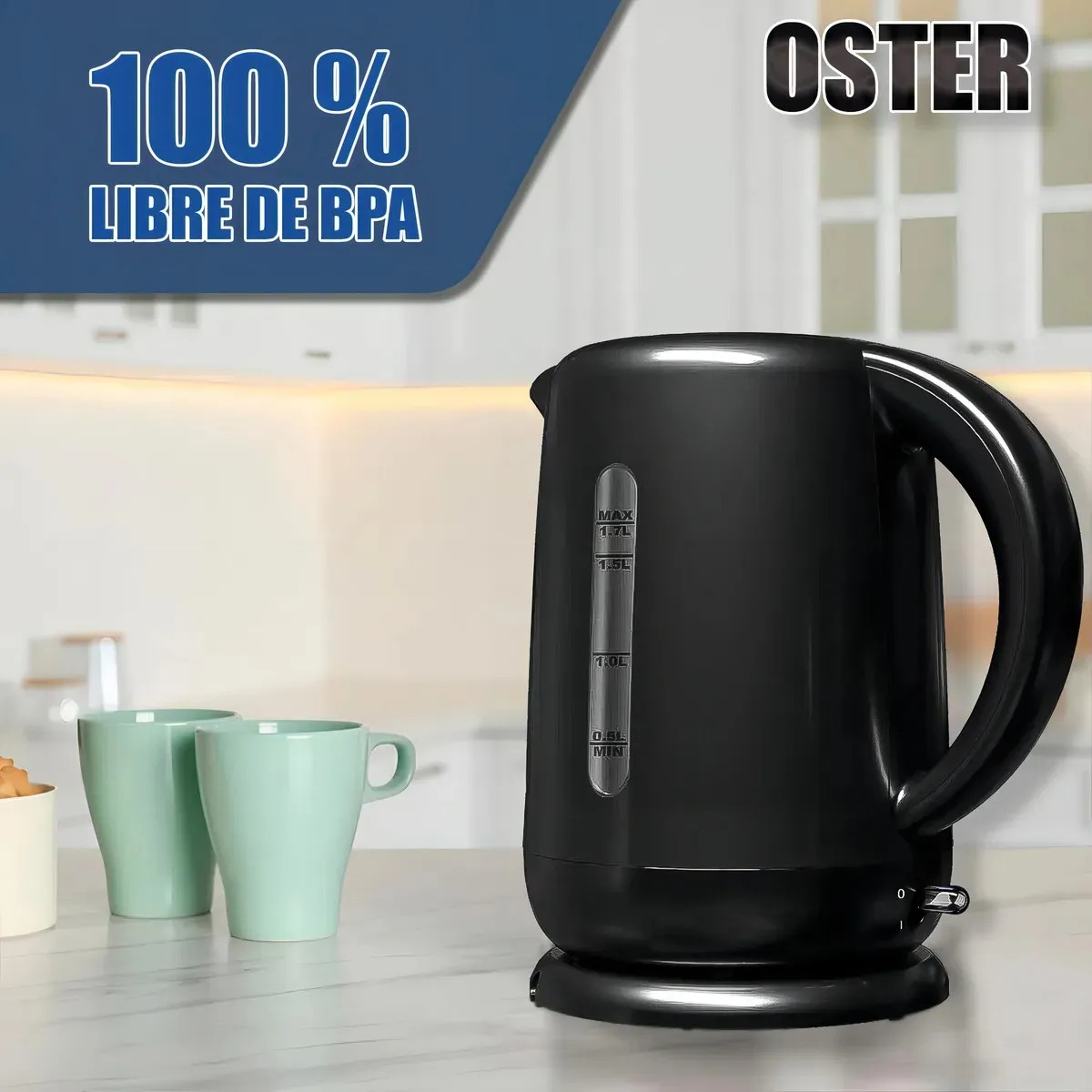 Hervidor Electrico Capacidad De 1.7 Litros Marca Oster - Imagen 7