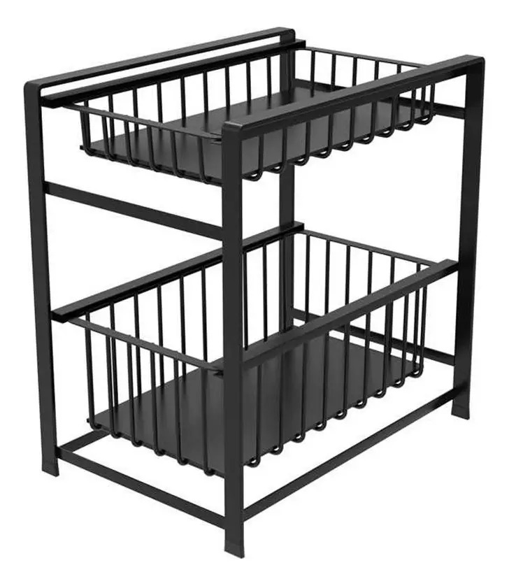 Oganizador Rack De Especias Cocina Multifuncional 2 Niveles - Imagen 7