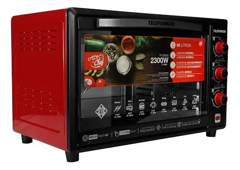 Horno De Mesa Electrico Telefunken Tf E650c 2300w 60l - Imagen 4