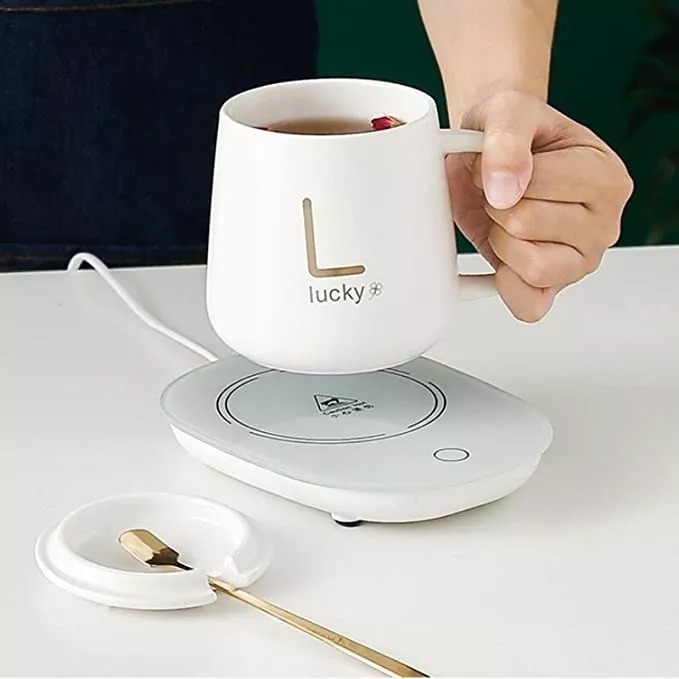 Taza Con Tapa Y Con Calentador Eléctrico Y Cuchara - Imagen 22