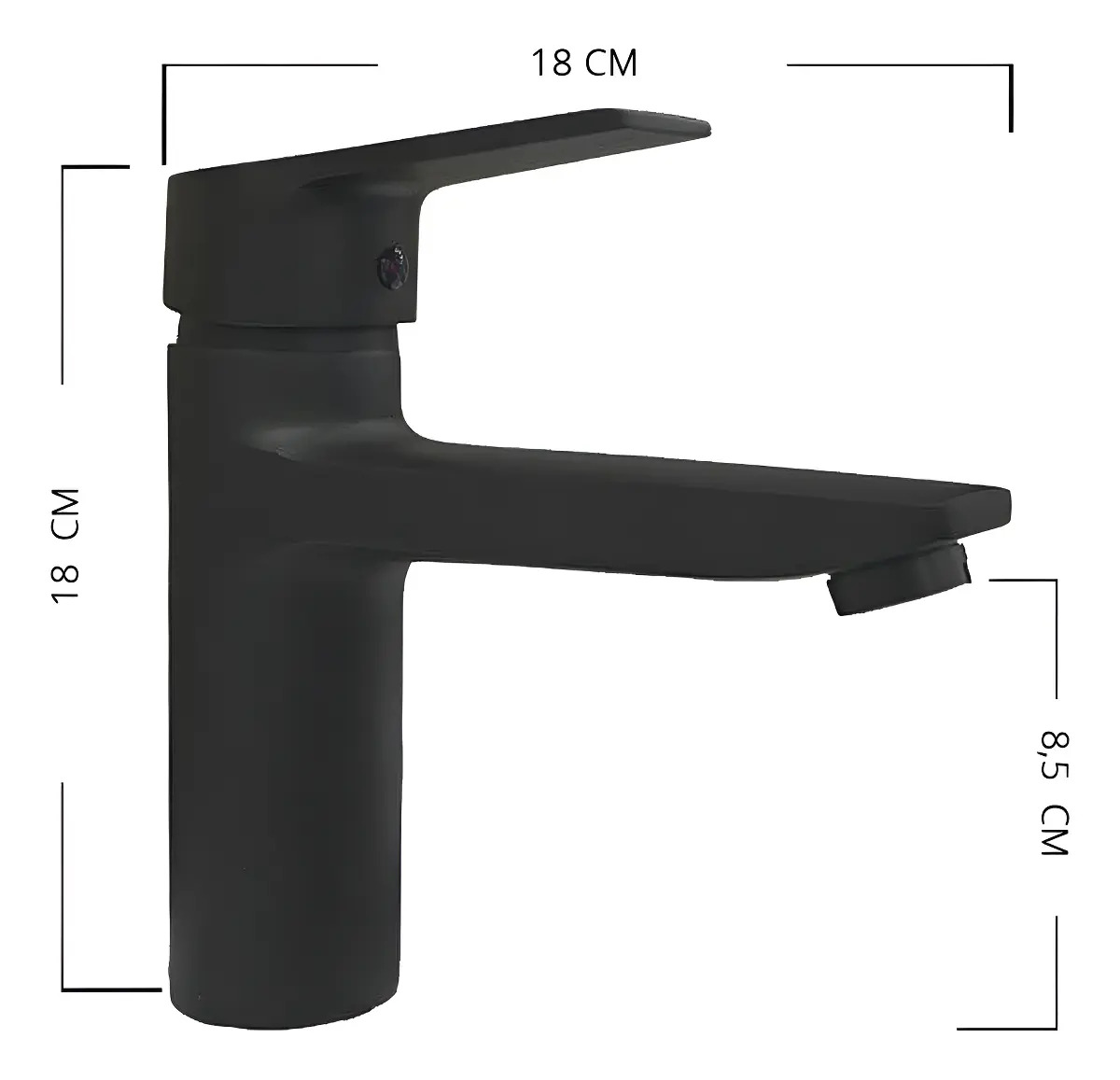 Monomando Llave Grifo Lavatorio Modelo Notte Marca Taumm - Imagen 4
