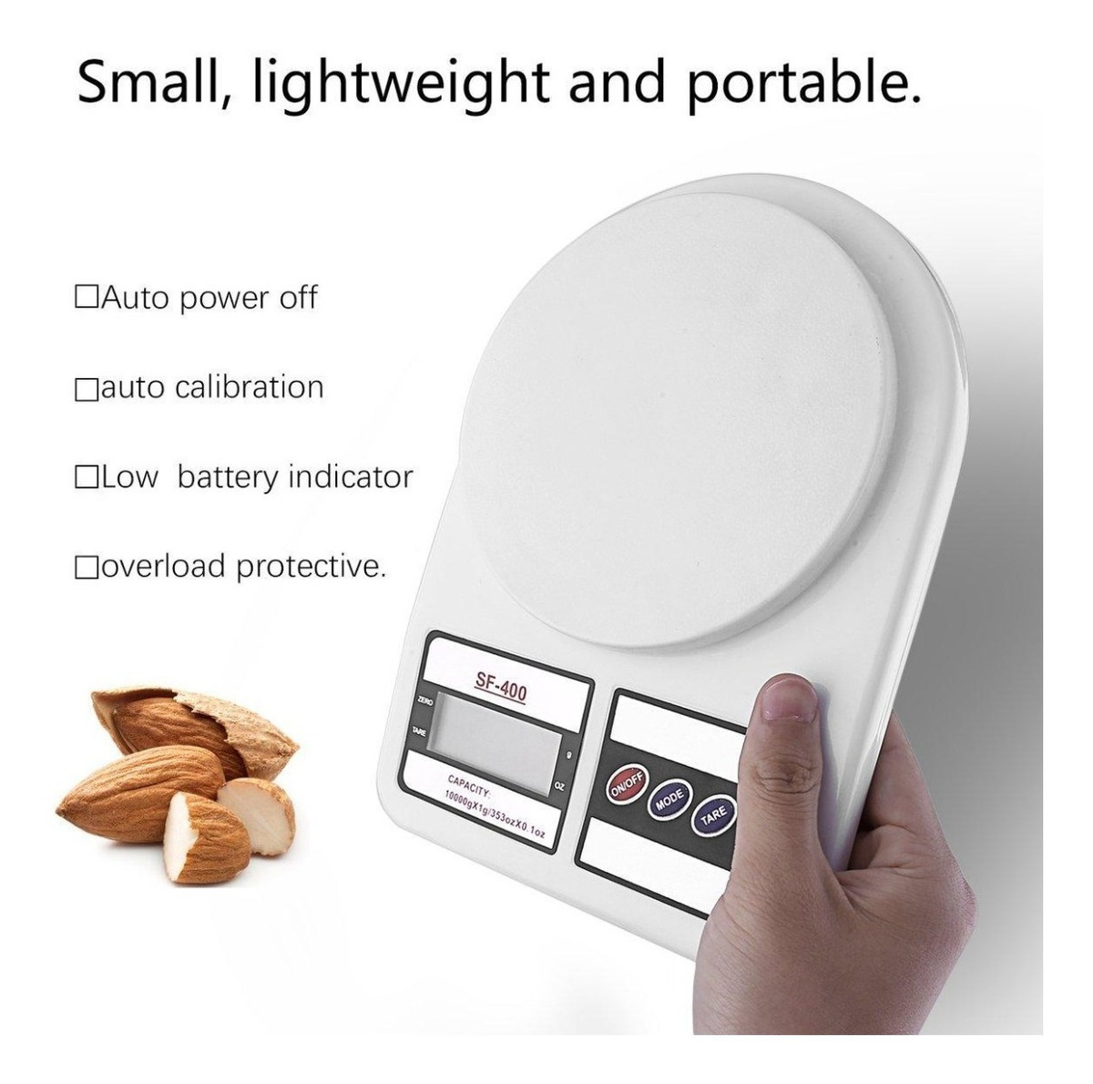 Balanza Pesa Digital Para Cocina Y Comercio - Imagen 3