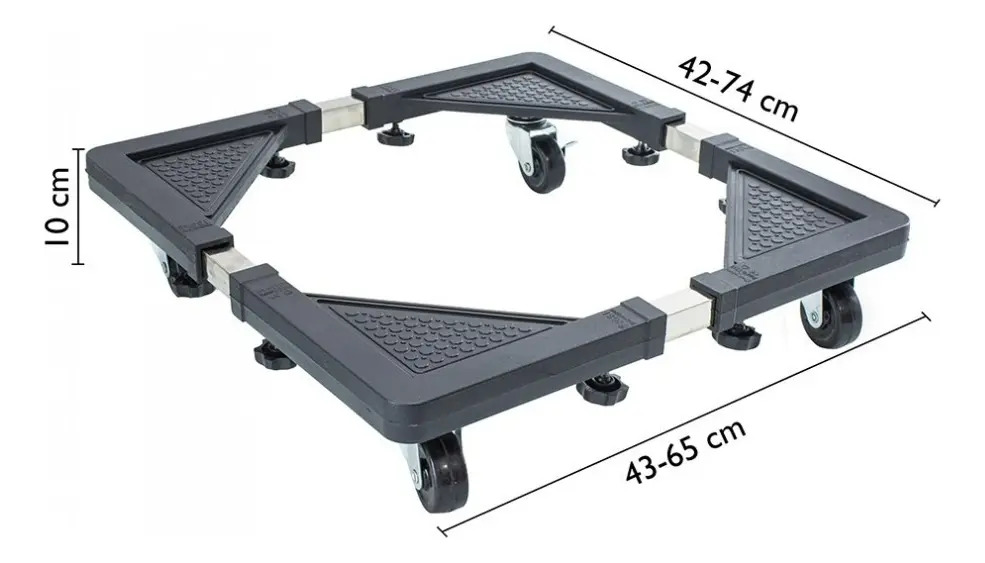 Base Ajustable Multiusos Ruedas Cocina Lavadora Refrigerador - Imagen 8