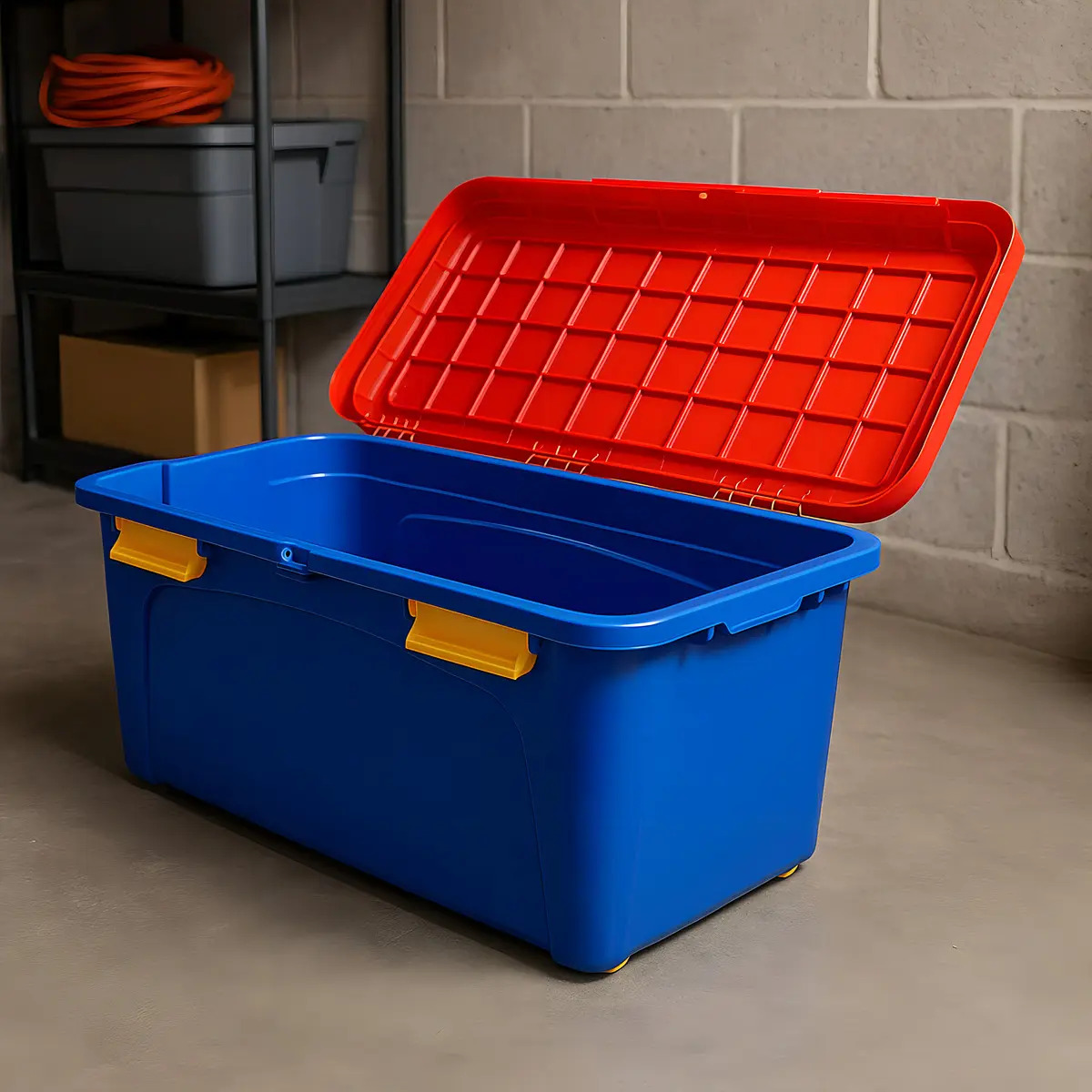 Baul Caja Almacenamiento Organizador Movil Con Ruedas 90 Lts - Imagen 2