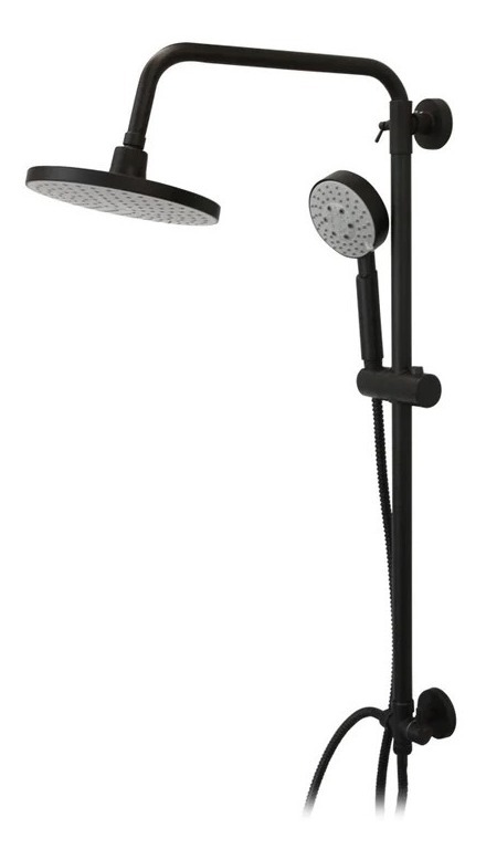 Columna De Ducha Grifo Plato Llave Modelo Venti Negro Mate - Imagen 5