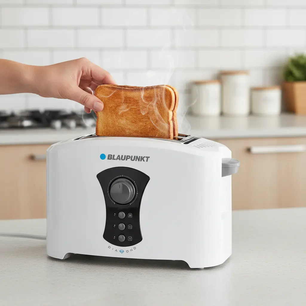 Tostador Eléctrico Pan Diamond 900w Blaupunkt Color Blanco - Imagen 4