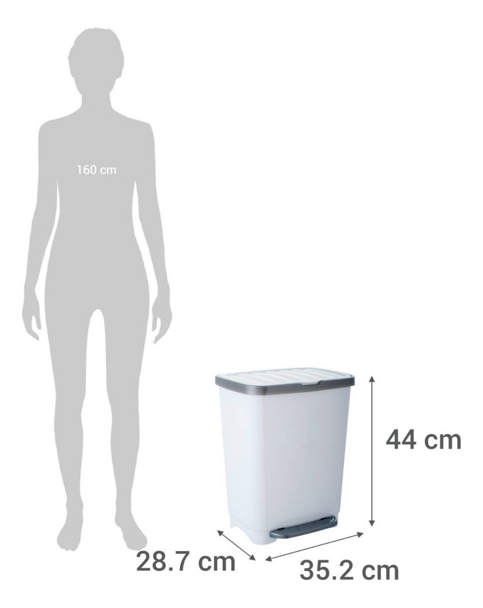 Basurero De Pedal Modelo Kleine 25 Litros - Imagen 11