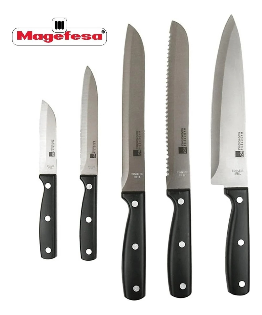 Set De Cuchillos Acero Inoxidable 6 Piezas Magefesa - Imagen 6