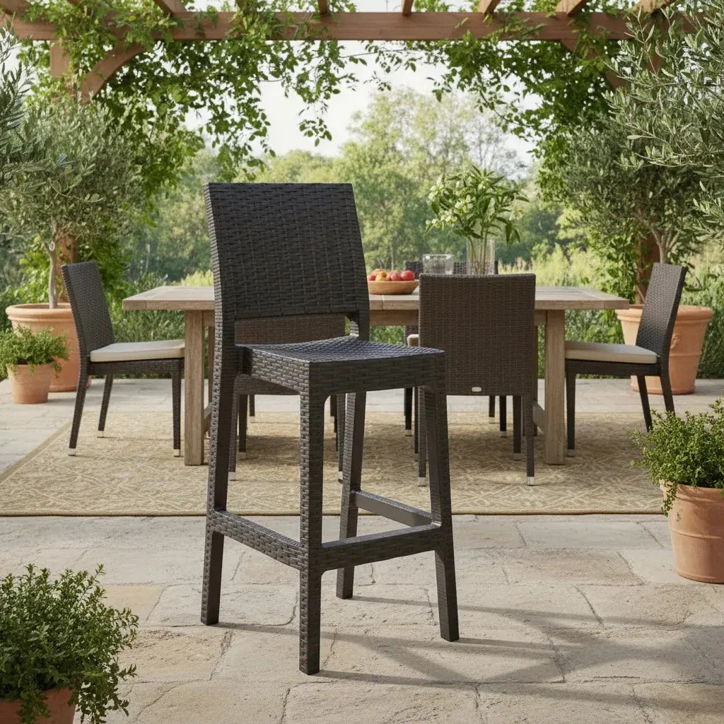 Silla Bar Alta Estilo Moderno Modelo Tavarua Marca Reyplast