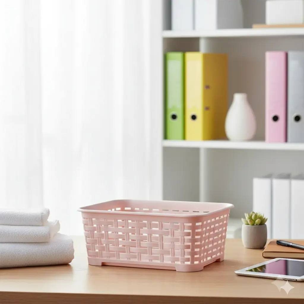 Canastilla Canasta Organizadora Multiusos Rattan 1.4 Litros - Imagen 3