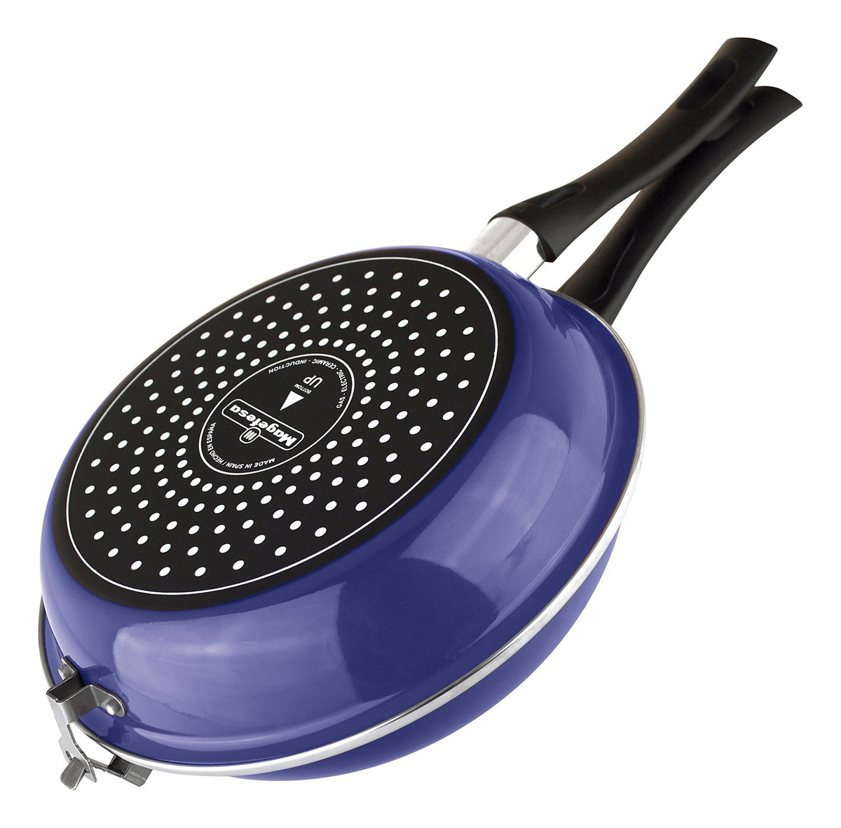 Sarten Duo Omeletera Antiadherente 24cm Magefesa Azul 2.5l - Imagen 6